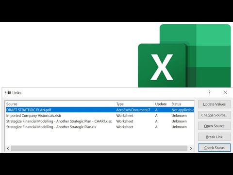 how to break links in excel