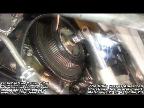 Harmonic Balancer Crankshaft Pulley Remove Replace 91-97 Lexus GS300