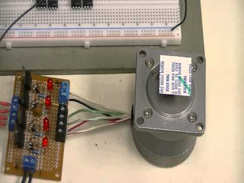 how to drive a unipolar stepper motor