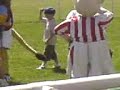 mascot race at haydock park