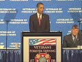 Obama at VFW National Convention in Orlando, FL