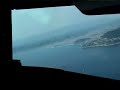 Landing at airport in Nice, France