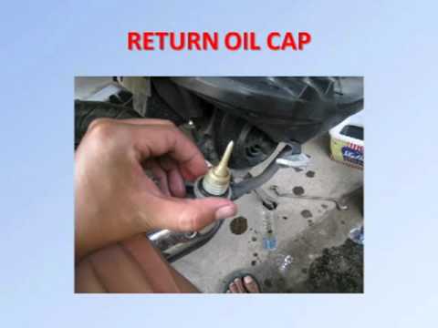 how to change oil nouvo z