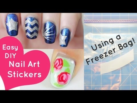 how to apply nail stickers