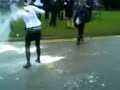 Abbie getting egged