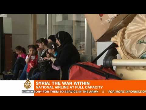 airline - The U.S has imposed new restrictions on Syria's main commercial airline. But despite the war, it is operating around 20 domestic and international flights pe...