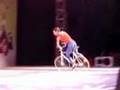 Ines Brunn on her trick bike for Christmas  伊泉的自行车特技表演