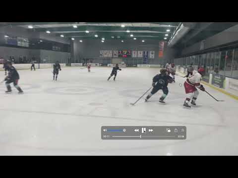 Kane Clark #57 White Jr., Canes Tier 1 AAA 2022. Zone Entry, Strength, Agility, Creative.