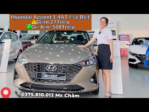 Khuyến mãi Hyundai Accent Đặc Biệt màu vàng cát tại Hyundai Trường Chinh #accent #accent2023