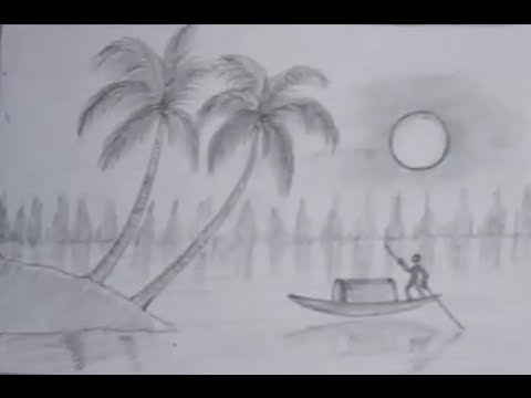 Drawing a nature scene