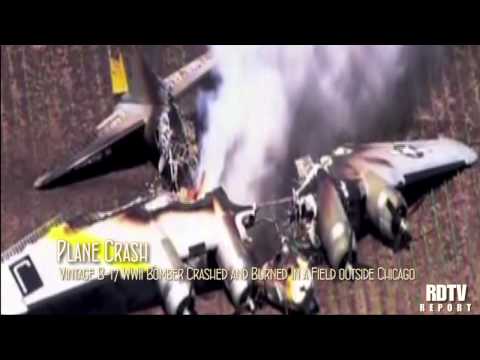 PLANE CRASH: Vintage WWII B-17 Bomber Crashes June 2011