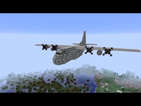how to build a c-130 in minecraft