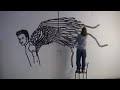 buff diss masking tape art