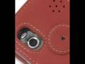 PDair Leather case for HTC Touch/HTC P3450 - Book (Red)
