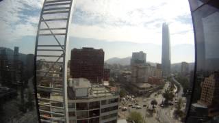 Timelapse atardecer Costanera Center - Vista Edificio Territoria