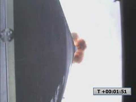 Falcon 1 - The launch of the Falcon 1 rocket on Omelek Island, Kwajalein Atoll. Liftoff was 3/20/2007 at approx. 01:10 GMT (9:10 EST). This video runs T -1:19 to T +5:0...