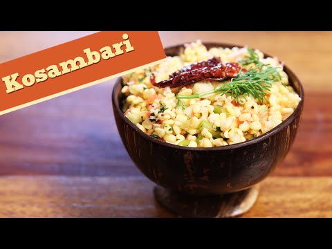 Kosambari | Quick & Healthy Vegetarian Salad Recipe | Divine Taste With Anushruti