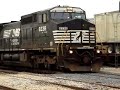2 Train Meet! BNSF #7682 With CSX, and NS #8338,  Joliet IL.