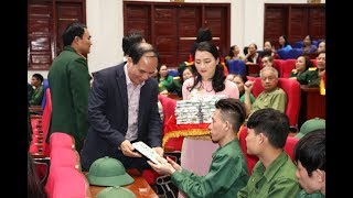 Uông Bí gặp mặt tân binh lên đường nhập ngũ