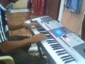 because of you on piano