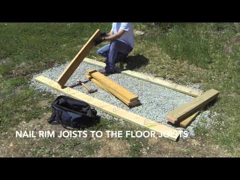 How To Build A Lean To Shed - Part 1 - Gravel Foundation And Floor