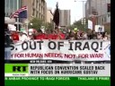 as hurricane gustav slammed into the u.s. gulf coast, it also brought a change of weather for the republican national convention with it. instead of a triumphant opening night, the republicans opened their national convention in minneapolis quietly focusing on the disaster rather than the presumptive presidential nominee, senator john mccain.