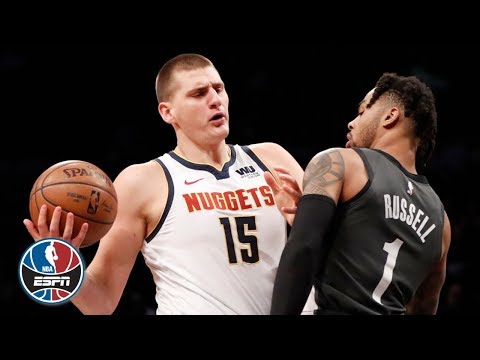 Video: D'Angelo Russell and Nikola Jokic battle it out in Nets' win over the Nuggets | NBA Highlights