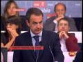 Zapatero en el comité Federal del PSOE