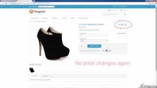 How to Make Price of Configurable Product Change When Combination is Selected