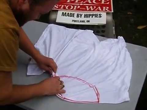 how to dye tie a peace sign