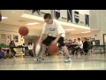 Jordan McCabe, 12, performs with Harlem Globetrotters