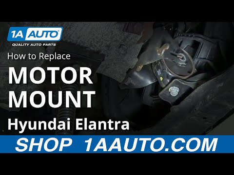 How To Install Replace Front Lower Engine Mount 2001-06 Hyundai Elantra