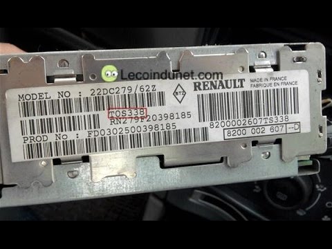 how to enter a radio code in a renault clio