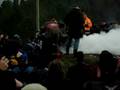 Cold Kiwi 08 Harley Pops Tyre in Burn Out