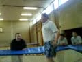 fat boi on trampoline fat boi on trampoline