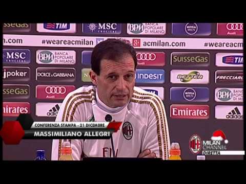 AC Milan | Allegri: 'Con l'Inter dovremo essere perfetti' (with subtitles)