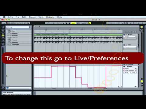 how to adjust bpm in ableton