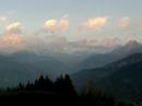 sunset at the summit of poon hill