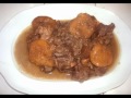 Carne de cordero con melocotón y kakis- Receta de Cocina - RecetasNet