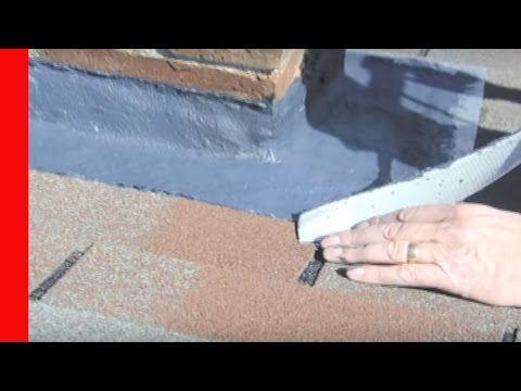 how to fasten flashing to a chimney