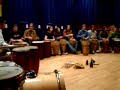 The Transglobal Drummers play the cups and Sam Bhangra