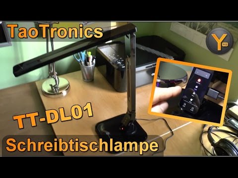 Review: TaoTronics LED Schreibtischlampe / Multifunktions-Lampe dimmbar / USB Anschluss