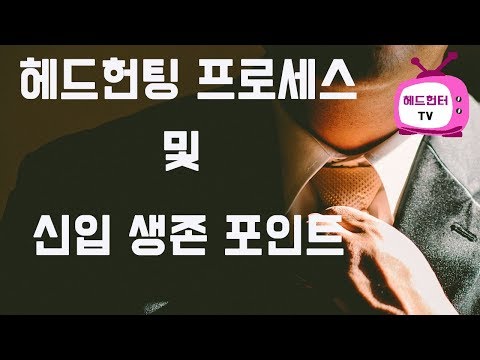 헤드헌팅 프로세스 및 신입입문자 생존 포…