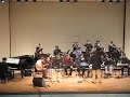 the wcsu jazz orchestra at western connecticut state university in danbury, ct, performing 