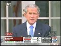Current President Bush Addresses Press At The White House