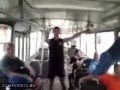 Drunk Guy Falls Out Bus Window