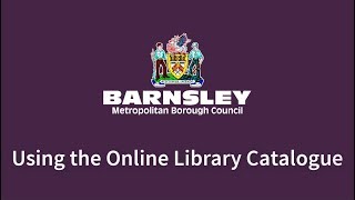 Using the Online Library Catalogue