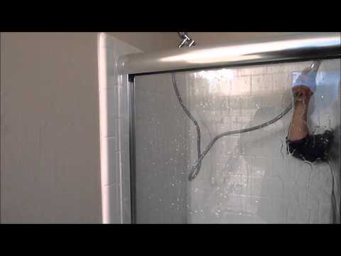 how to remove rain x from shower door