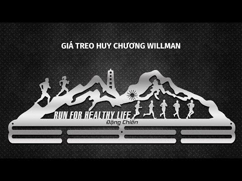 Giá treo huy chương chạy bộ núi biển WillMan