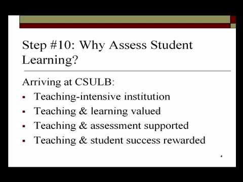 how to assess student learning